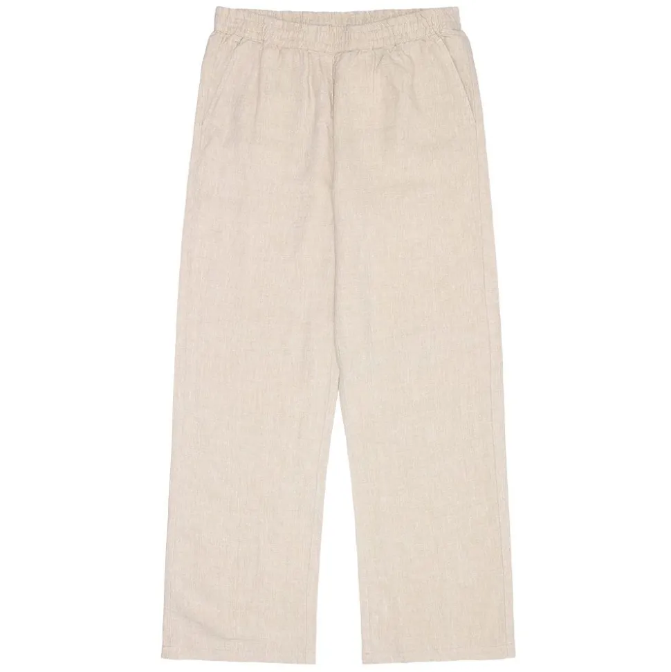 Posey Wide Mid-Rise Linen Pants Dam