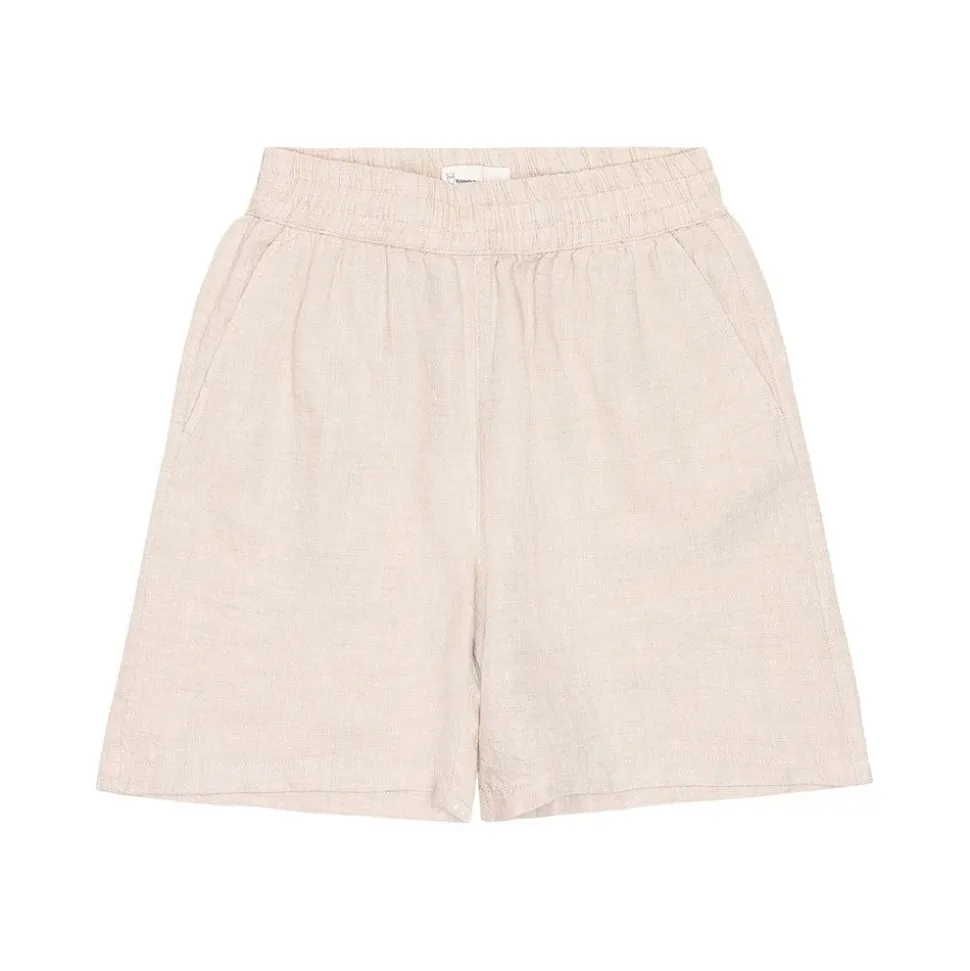 Posey Wide Mid-rise Linen Shorts Dam