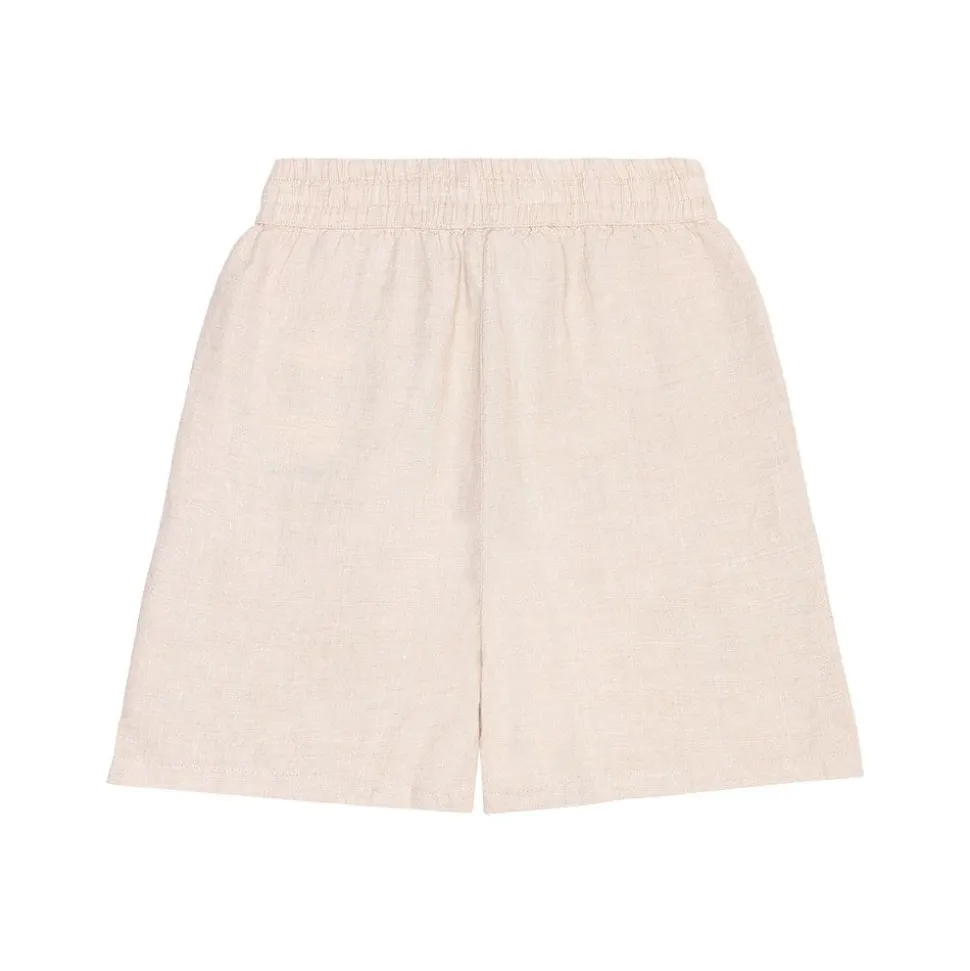Posey Wide Mid-rise Linen Shorts Dam
