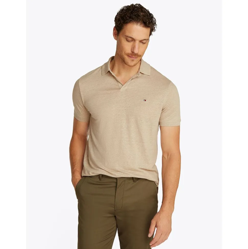 Pure Linen Regular Polo Herr