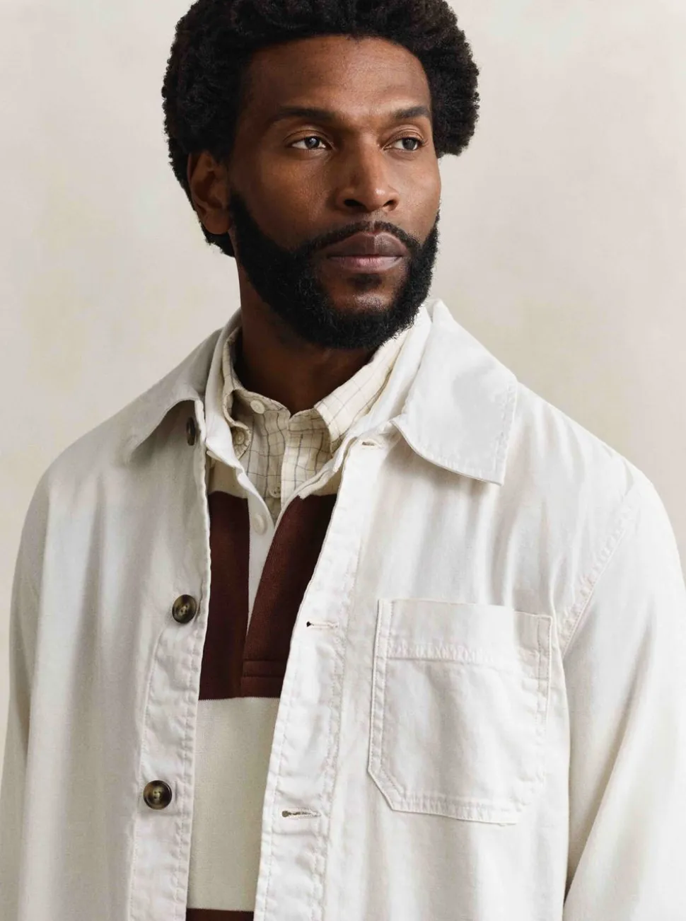 REG COTTON / LINEN OVERSHIRT HERR