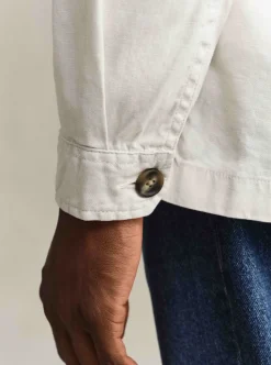 REG COTTON / LINEN OVERSHIRT HERR
