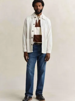 REG COTTON / LINEN OVERSHIRT HERR