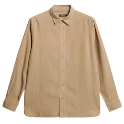 Reg LS Struct Gmd Tencel Shirt Herr