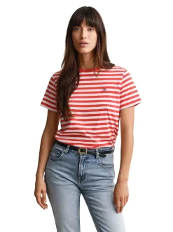 REG STRIPED SHIELD SS T-SHIRT DAM