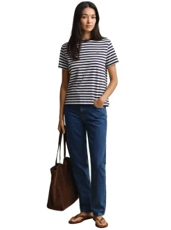 REG STRIPED SHIELD SS T-SHIRT DAM