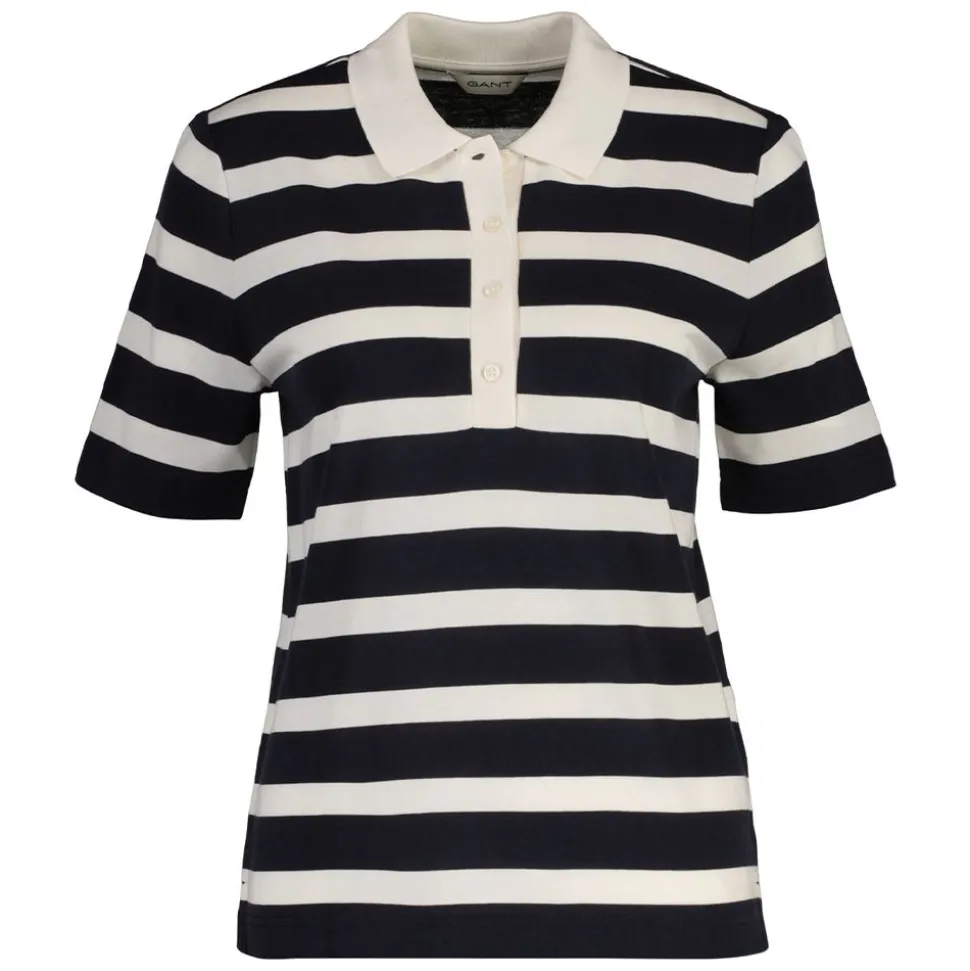REG STRIPED SS POLO DAM