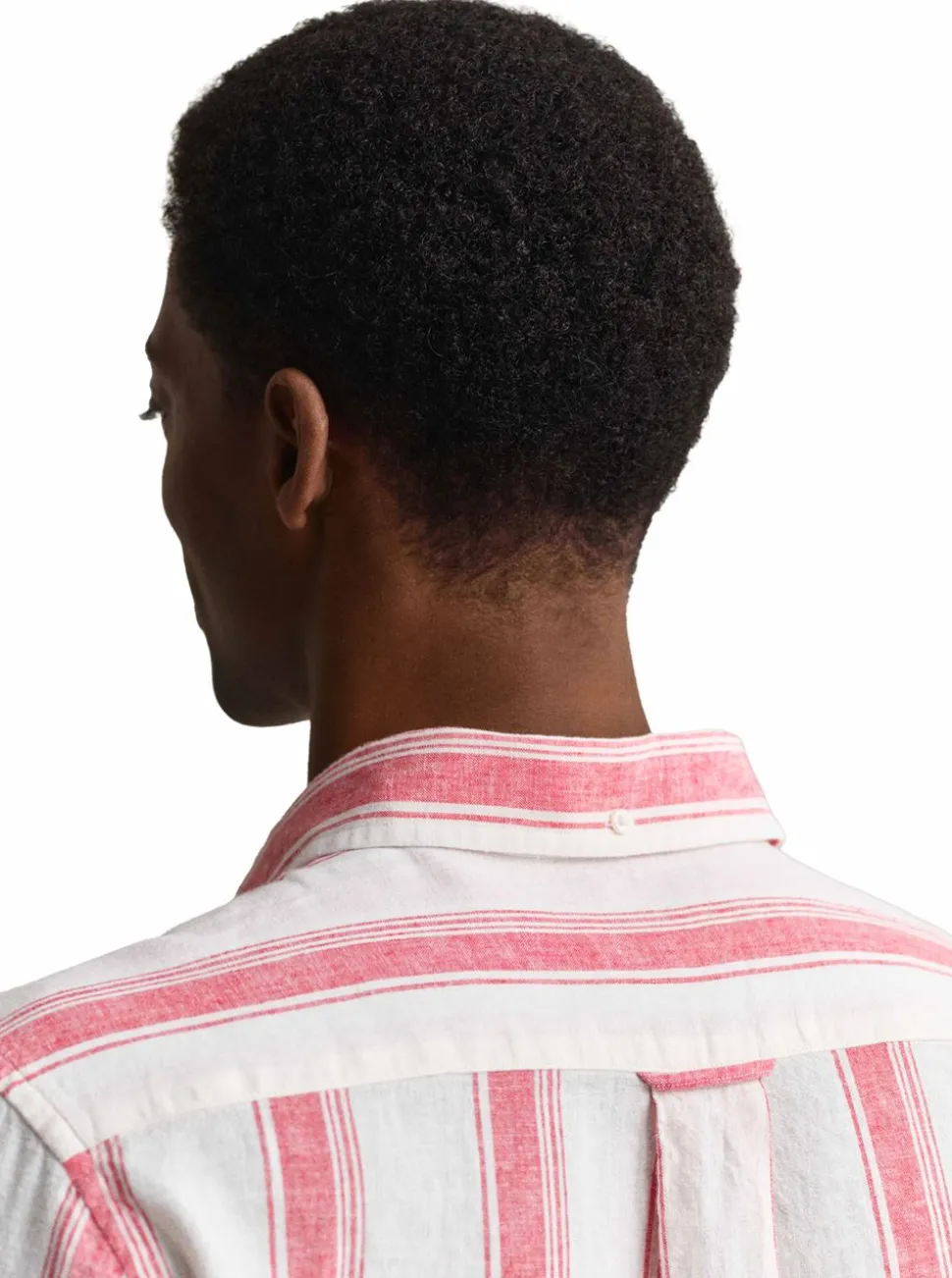 REGULAR COTTON LINEN STRIPE SHIRT HERR