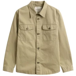 REGULAR COTTON TWILL OVERSHIRT HERR