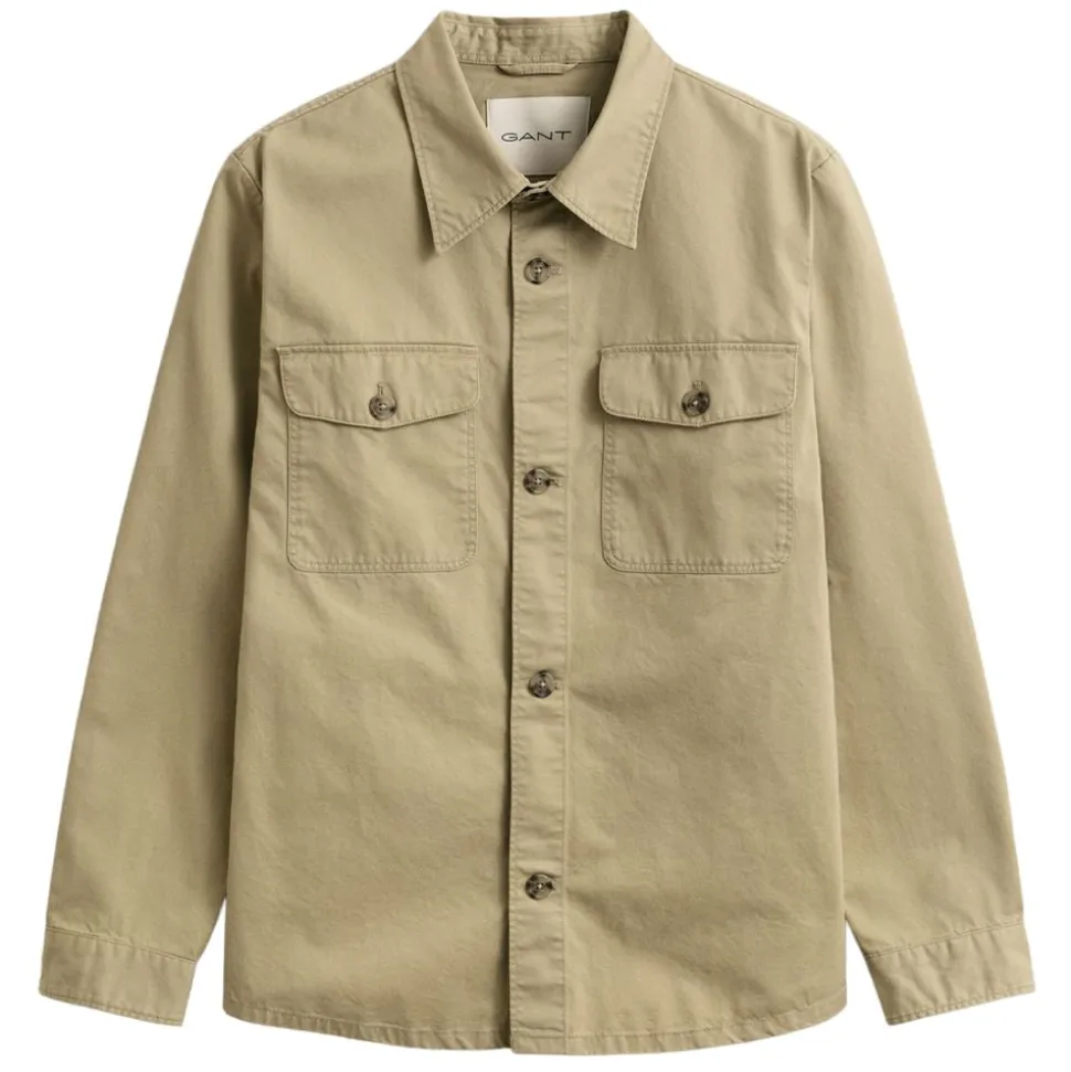 REGULAR COTTON TWILL OVERSHIRT HERR