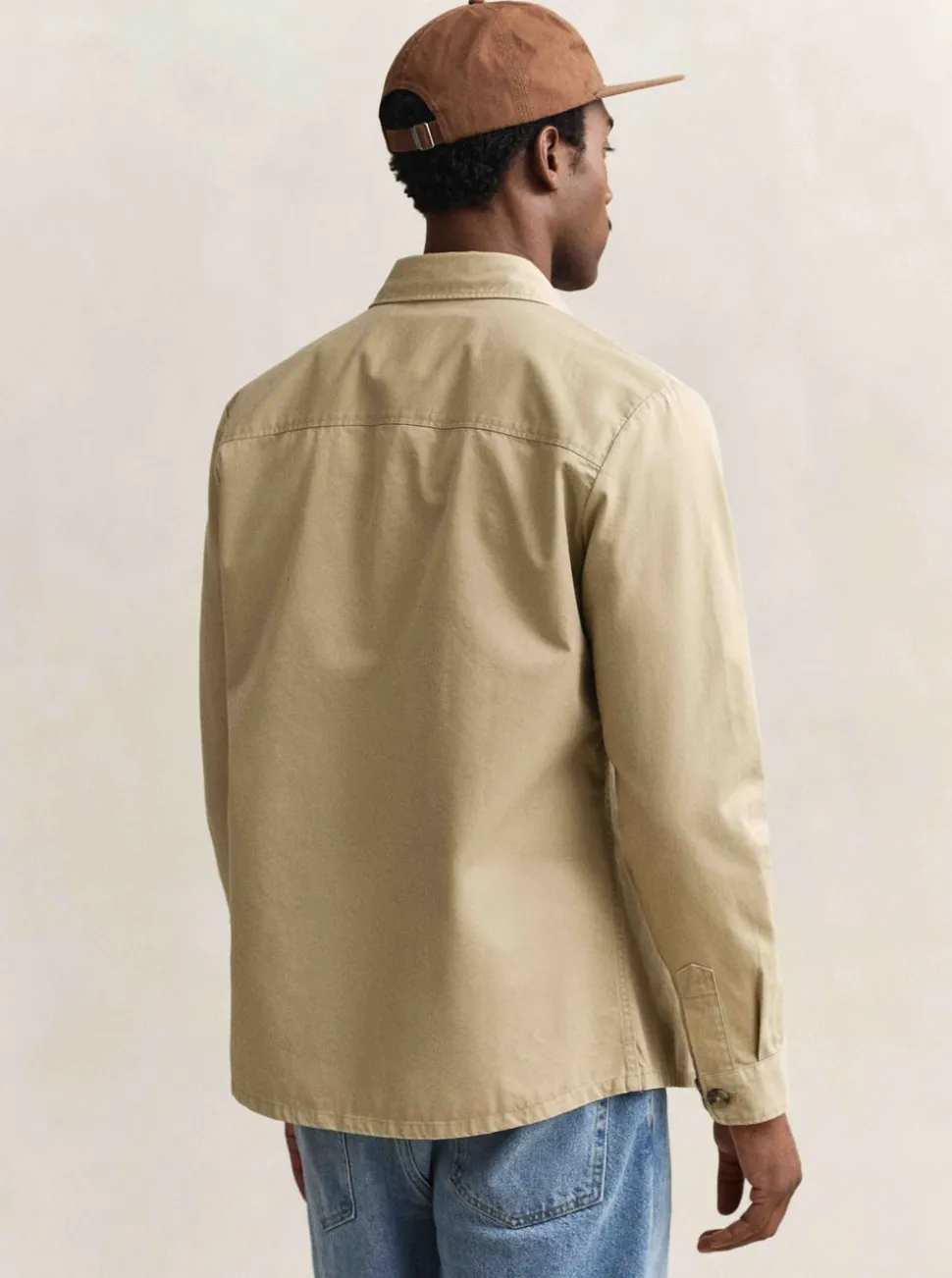 REGULAR COTTON TWILL OVERSHIRT HERR