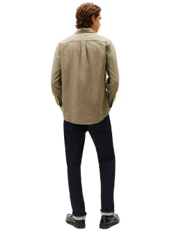 Regular Fit Brushed Flannel Shirt herr