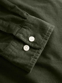 Regular fit corduroy shirt - GOTS/Vegan herr