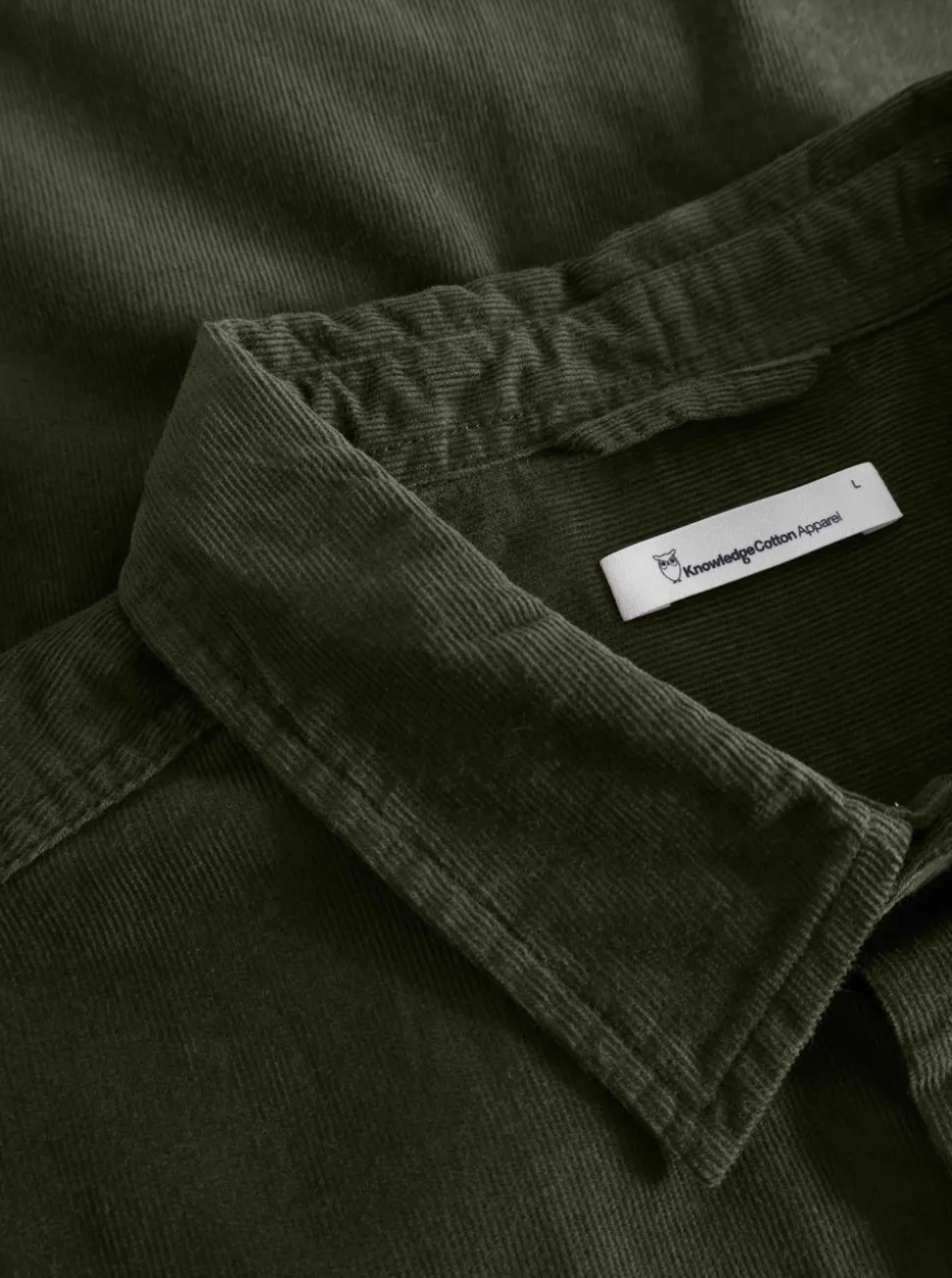 Regular fit corduroy shirt - GOTS/Vegan herr