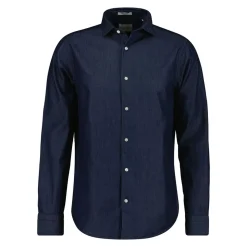 REGULAR INDIGO TWILL SHIRT HERR