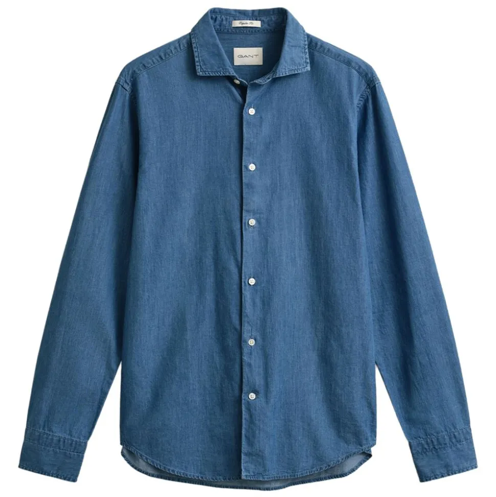 REGULAR INDIGO TWILL SHIRT HERR