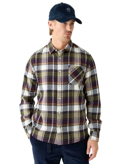 Regular light flannel checkered shirt - GOTS/Vegan