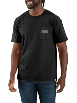 Relaxed Fit Lightweight Short-Sleeve Pocket Script Graphic T-Shirt
