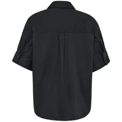 Relaxed Linen-mix short sleeve shirt herr