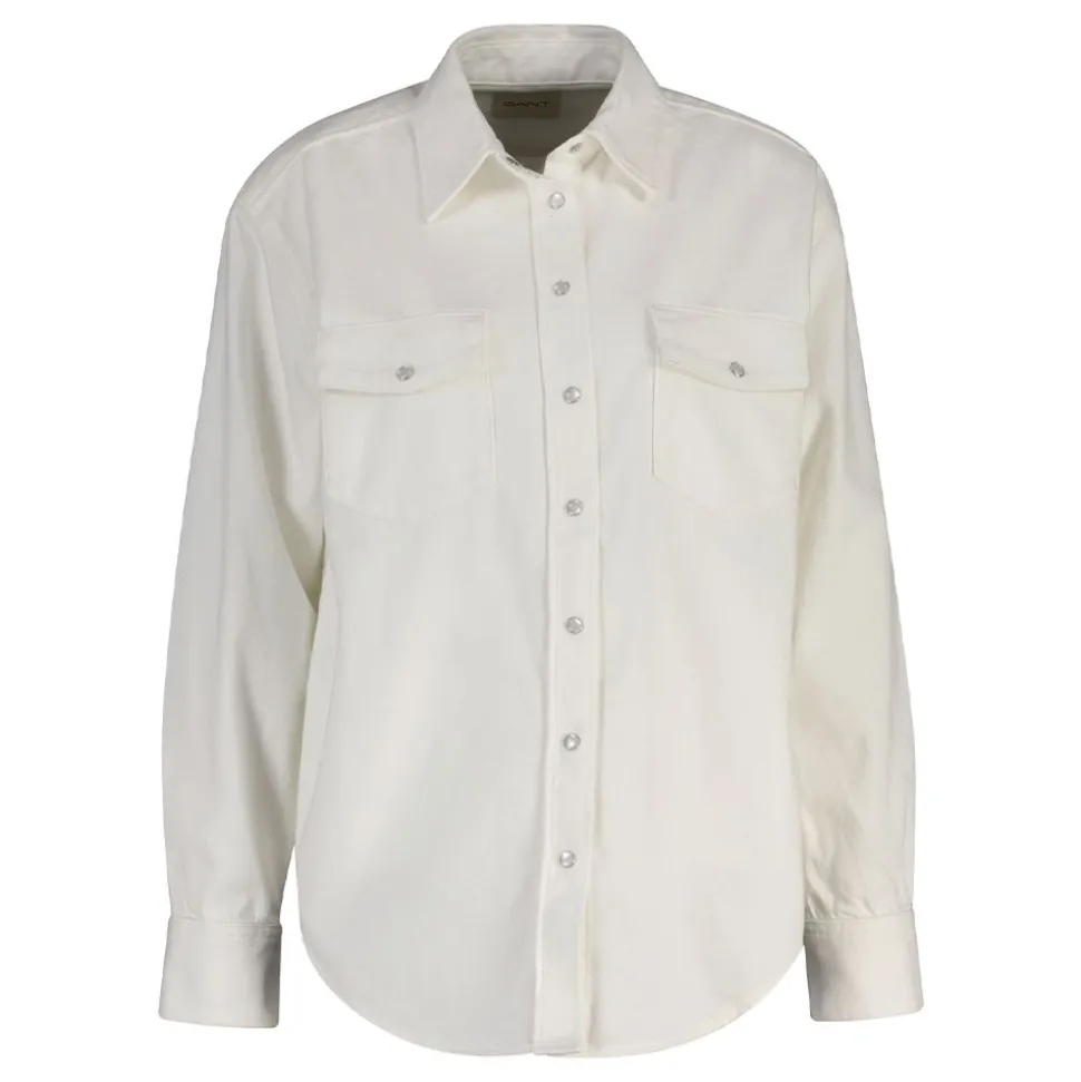 RELAXED POCKET DENIM LS SHIRT