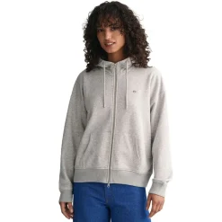 Relaxed Shield Zip Hoodie Dam
