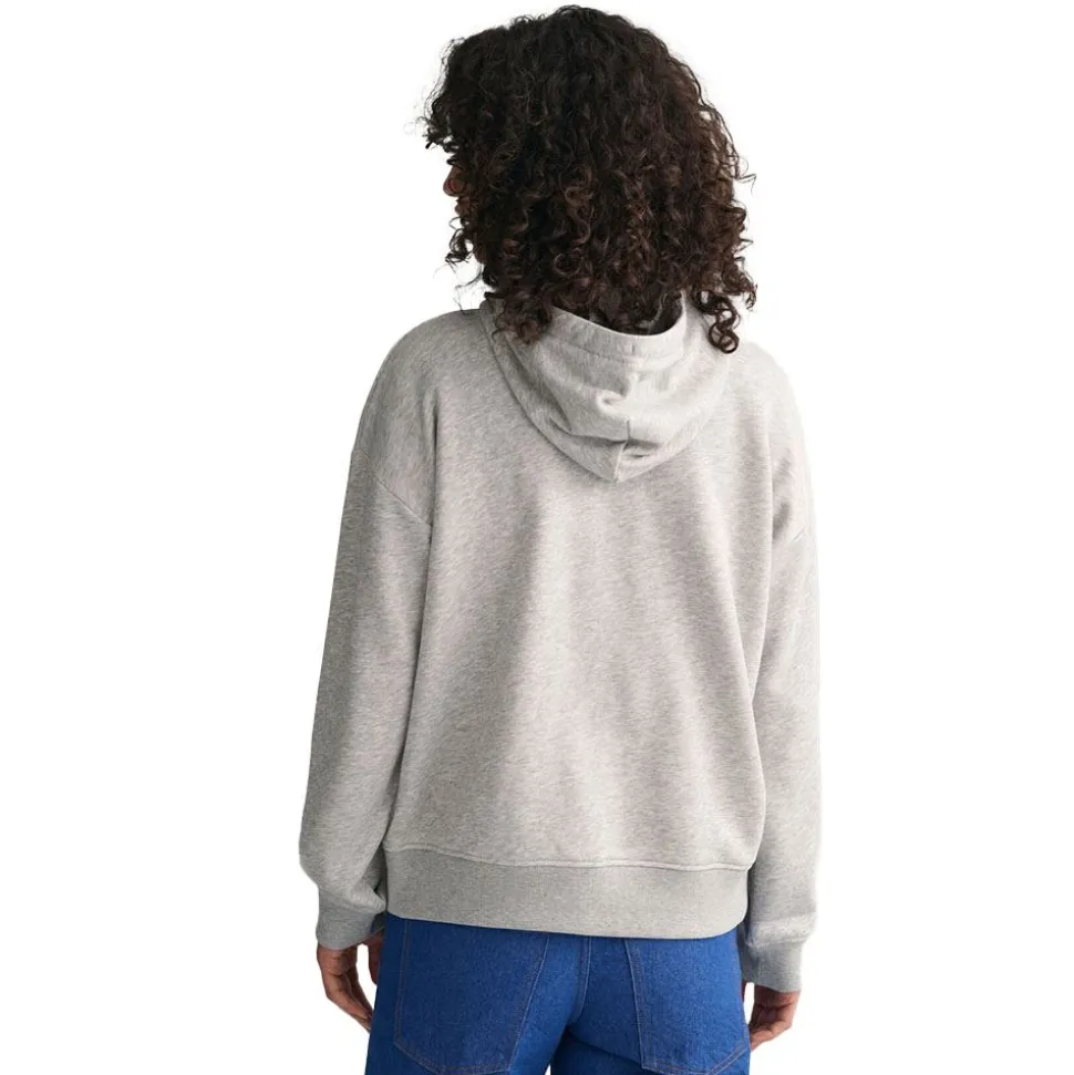 Relaxed Shield Zip Hoodie Dam