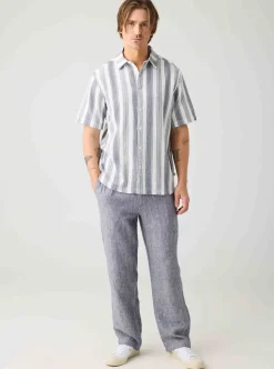 Relaxed Stripe short sleeve shirt