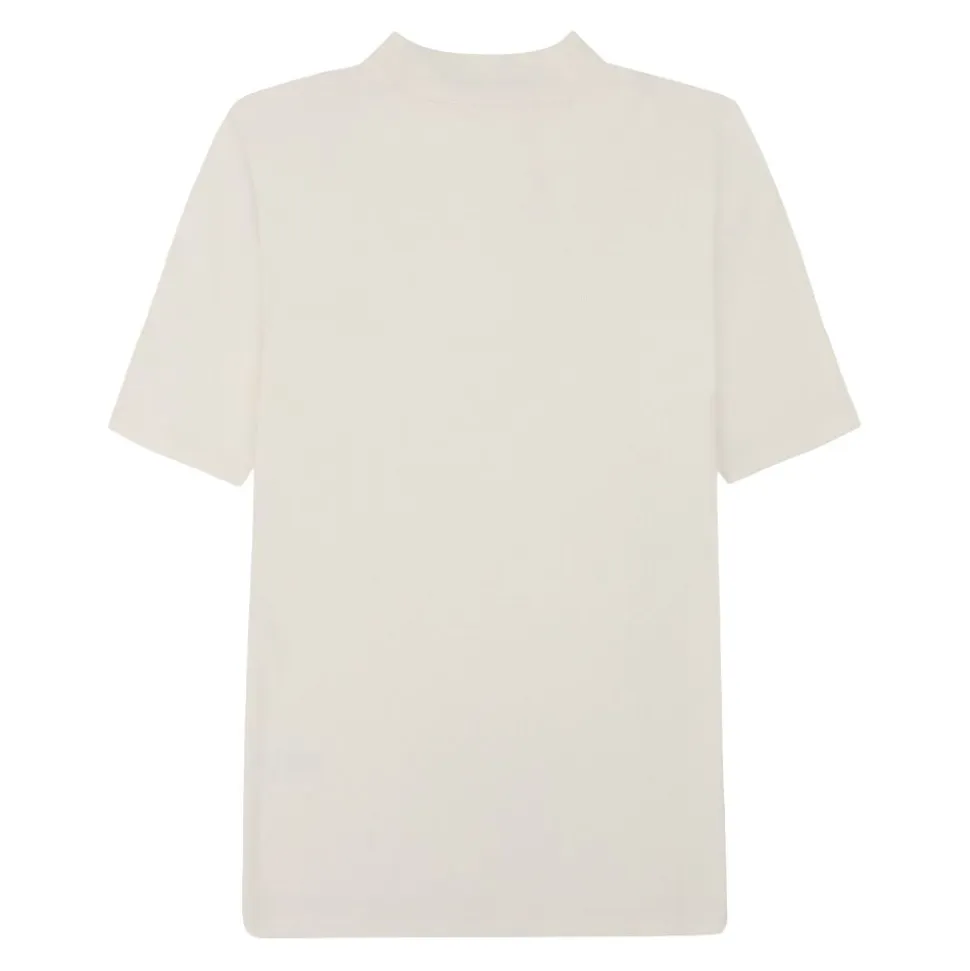Rib high neck short sleeve - GOTS/Vegan