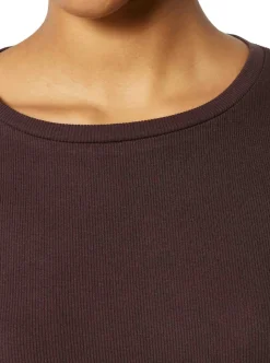 Rib Scoop neck long sleeved - GOTS/Vegan dam