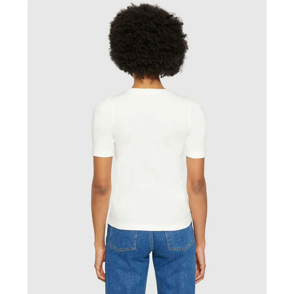 Rib t-shirt Dam