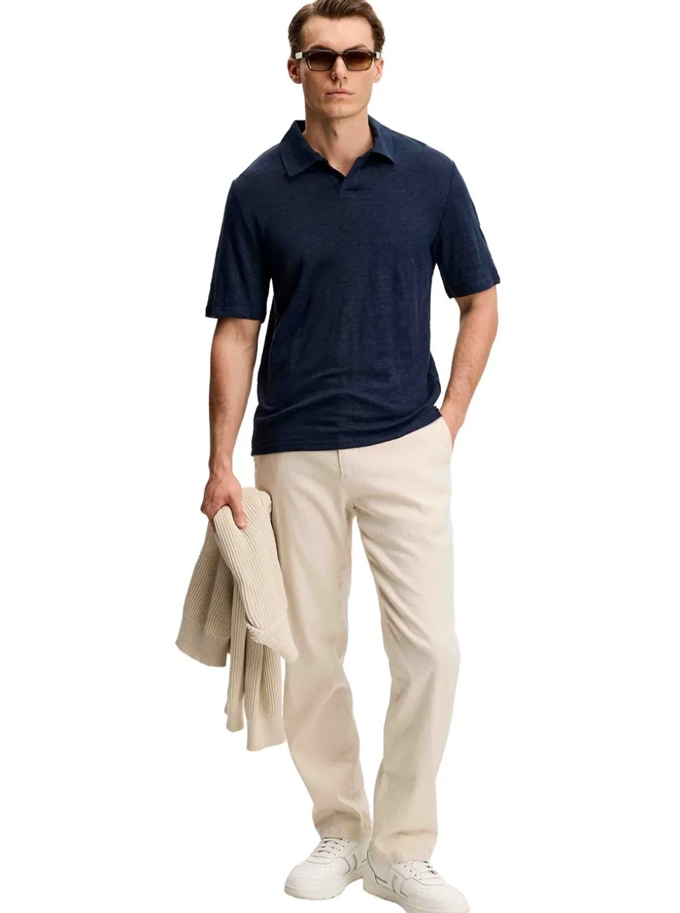 Roy Linen Polo Herr
