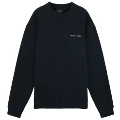 Script Brushback Crew Neck Sweatshirt herr