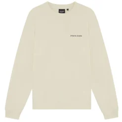Script Brushback Crew Neck Sweatshirt herr