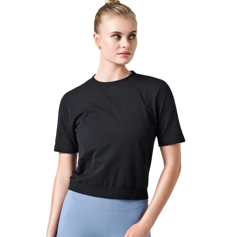 Seamless Rib Sleeve Tee Dam