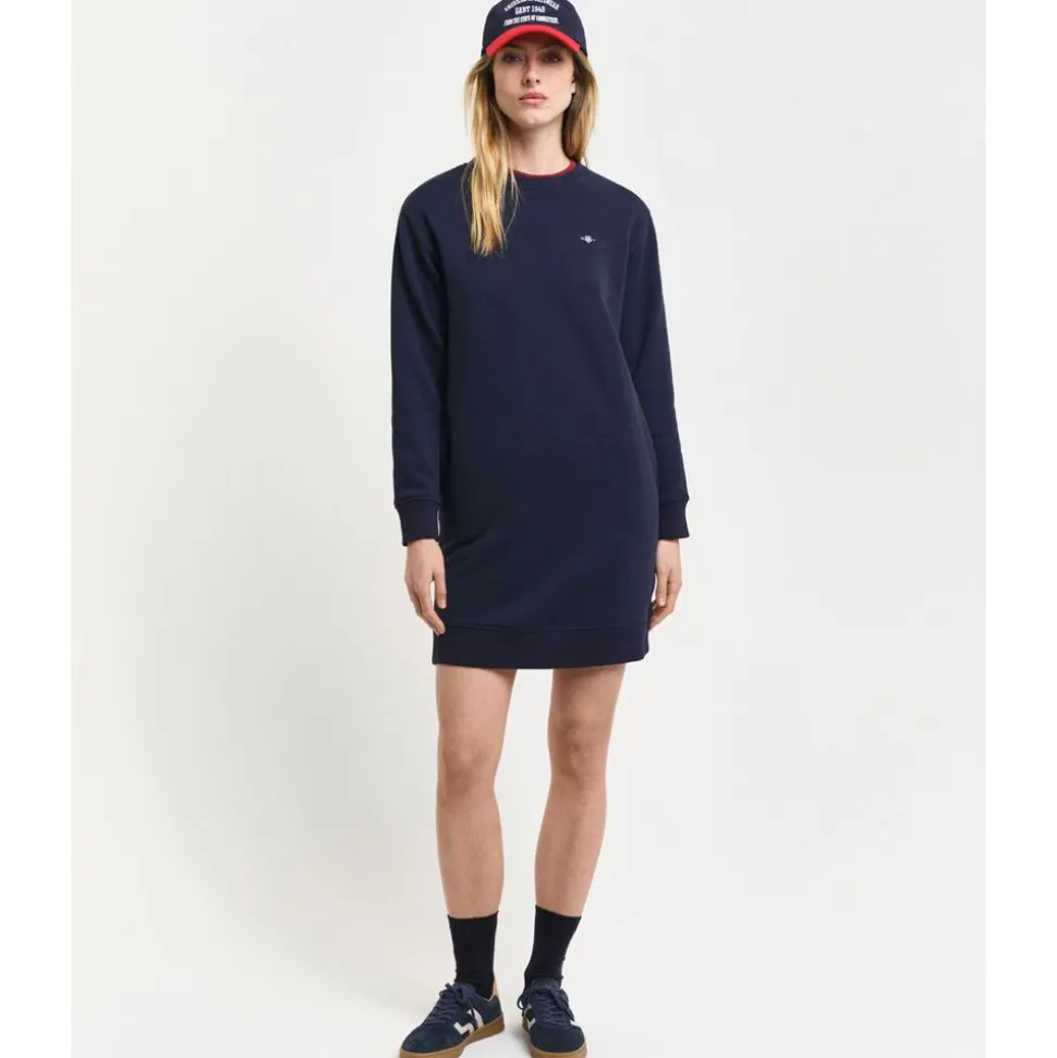 Shield C-Neck Sweat Dress Dam