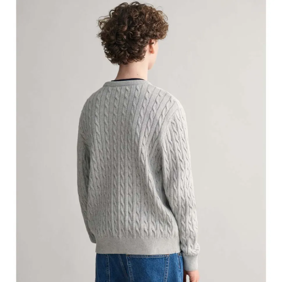 Shield Cotton Cable C-Neck Junior