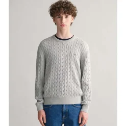 Shield Cotton Cable C-Neck Junior