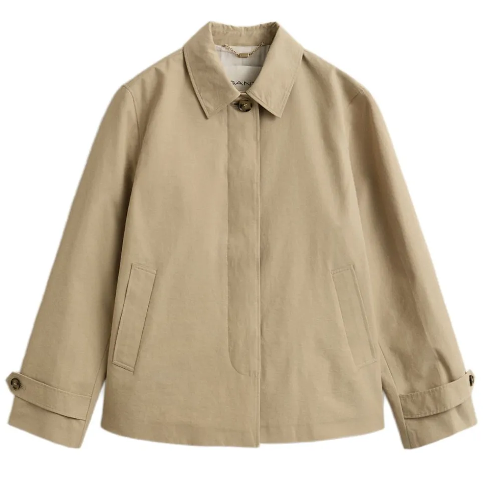 SHORT COTTON BLEND CAR COAT DAM