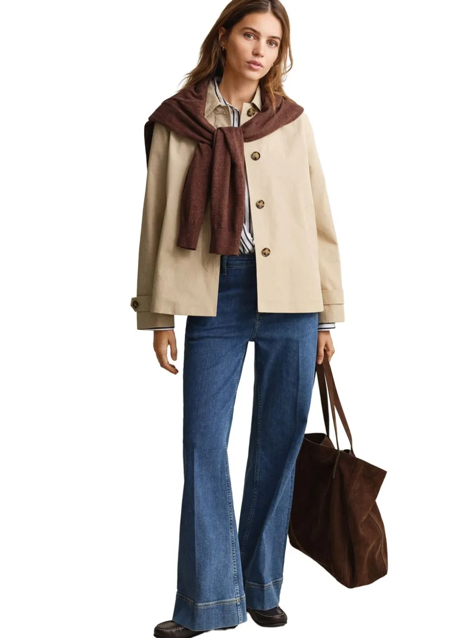 SHORT COTTON BLEND CAR COAT DAM