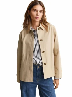 SHORT COTTON BLEND CAR COAT DAM