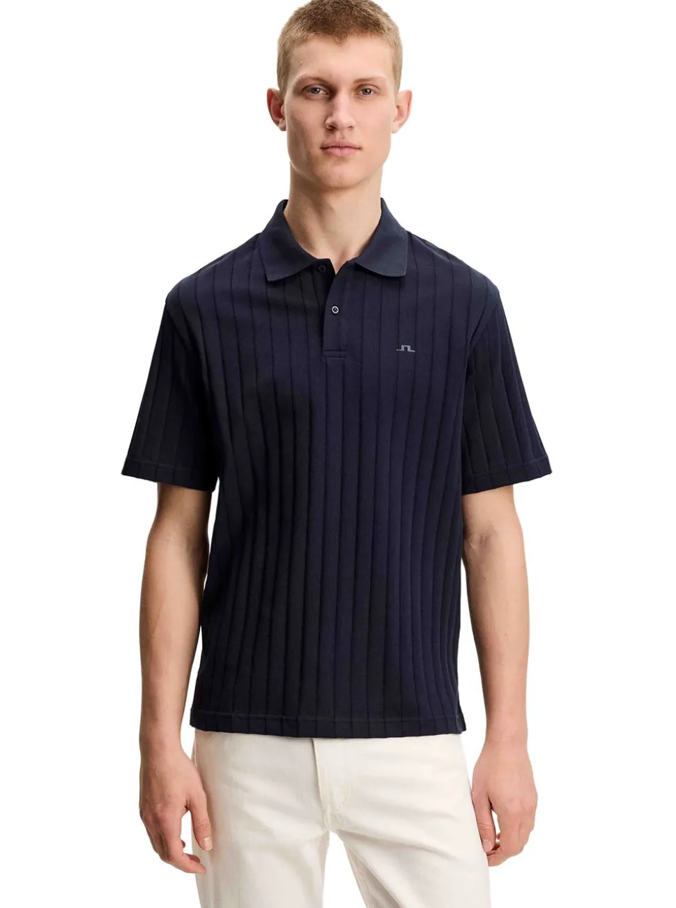 Simon Stripe Polo Herr