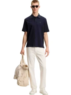 Simon Stripe Polo Herr