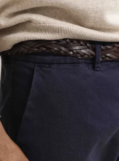 SLIM COTTON / LINEN CHINOS HERR