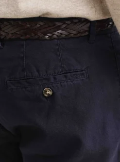 SLIM COTTON / LINEN CHINOS HERR