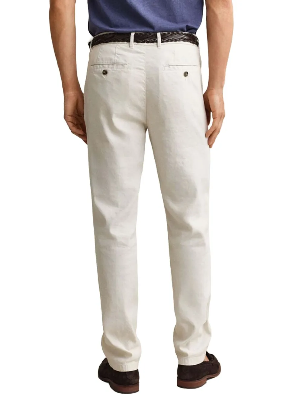 SLIM COTTON / LINEN CHINOS HERR