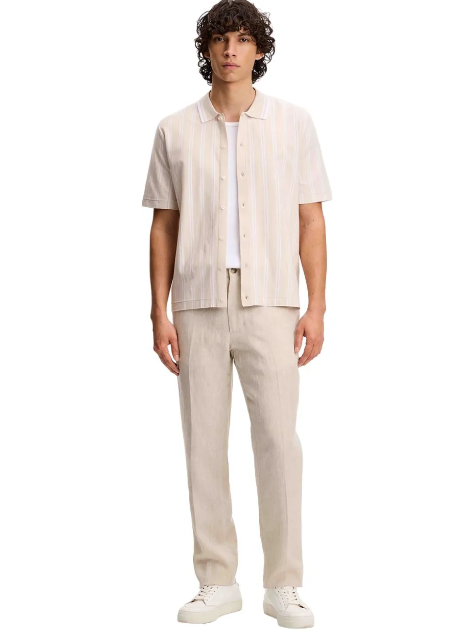 Soren Drape Linen Pants Herr