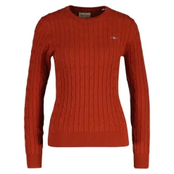 Stretch Cotton Cable C-neck Dam