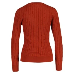 Stretch Cotton Cable C-neck Dam
