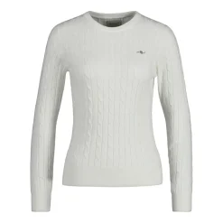 Stretch Cotton Cable C-neck Dam