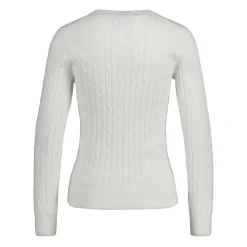 Stretch Cotton Cable C-neck Dam